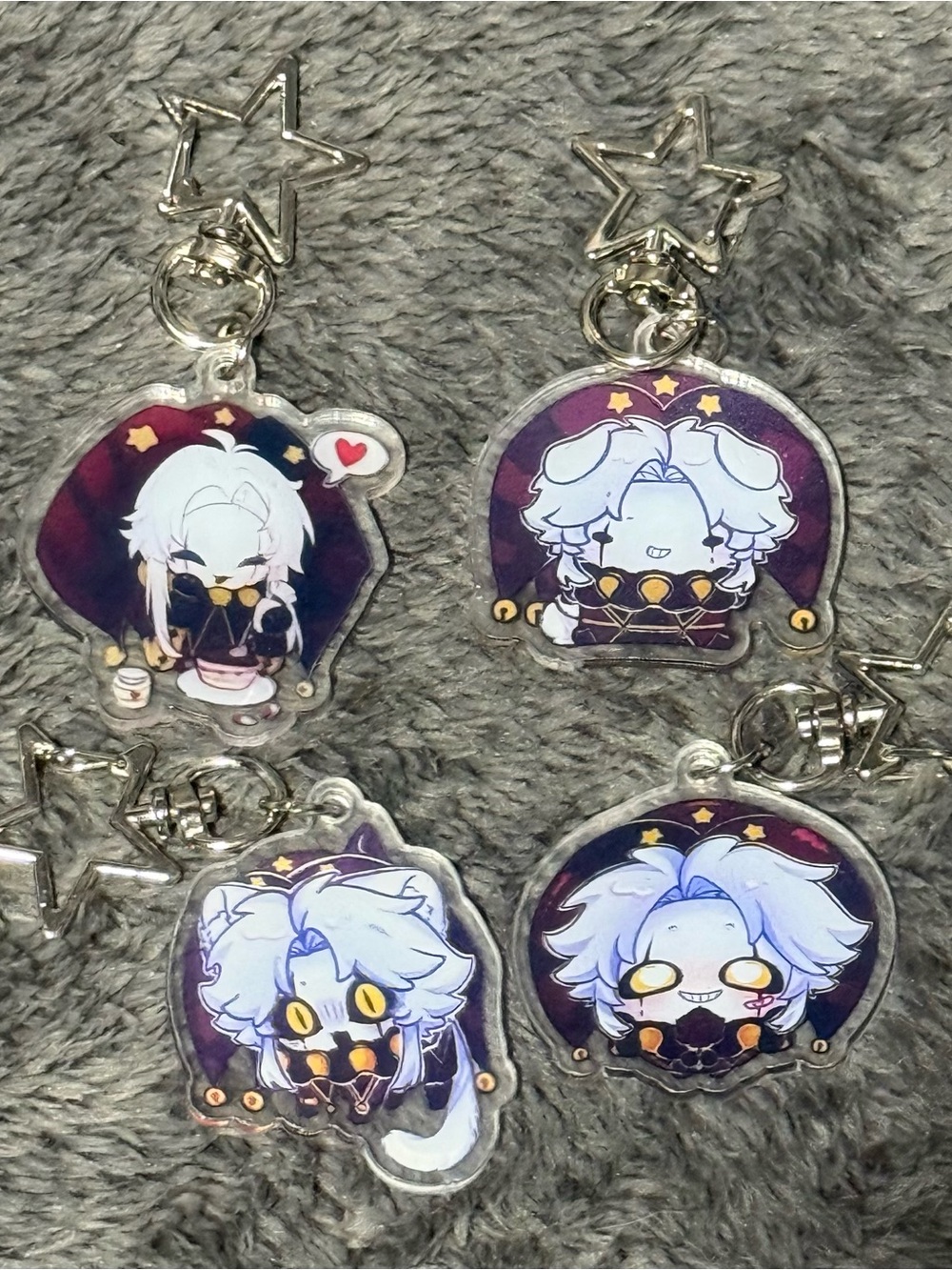 pierrot acrylic keychains (the freak circus)